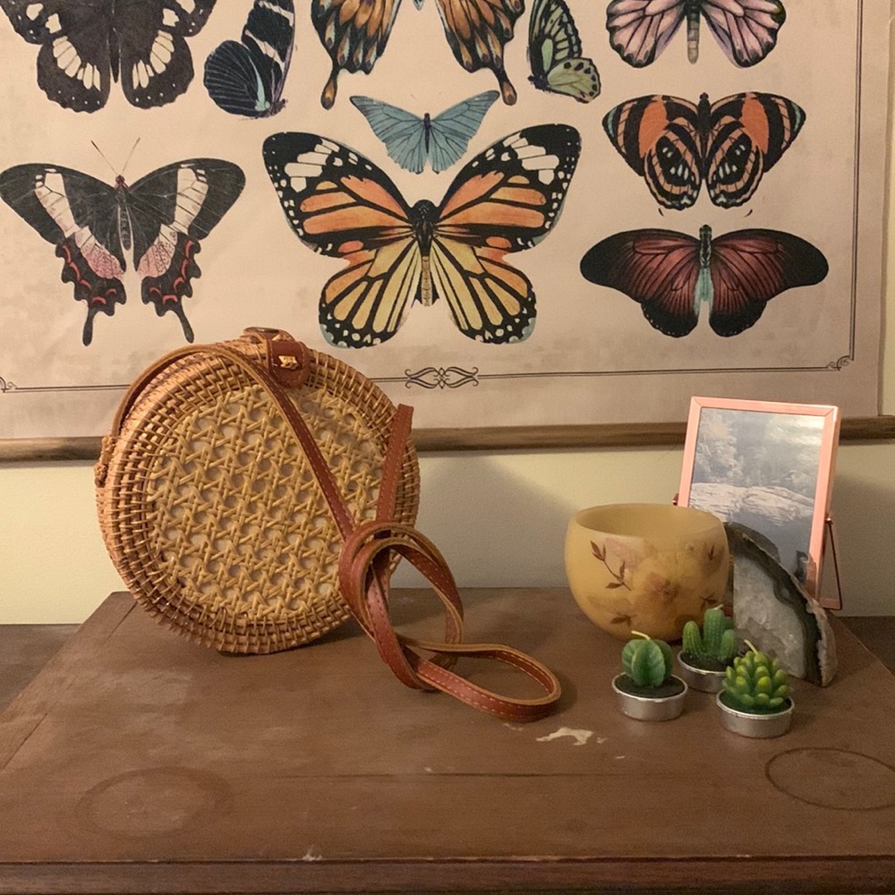 Woven Wicker Purse